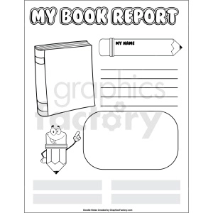 doodle notes printable book report template