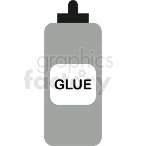 tall glue bottle clipart