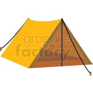 old style camping tent vector clipart