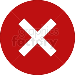red close icon vector