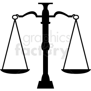 justice scale of law vector