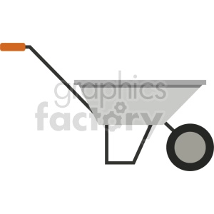 wheelbarrow vector icon clipart