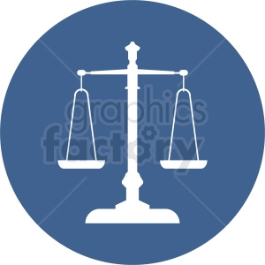 scale of justice vector clipart icon