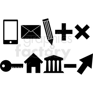 business icons vector