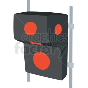 wall focus punching bag vector clipart