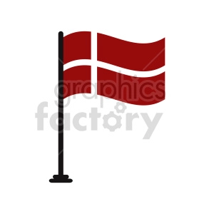 Denmark flag vector clipart