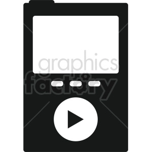 isometric music player vector icon clipart 3