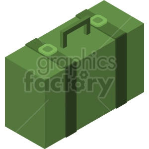 isometric travel bag vector icon clipart 5