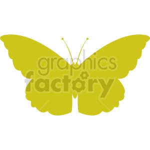butterfly silhouette vector clipart 05