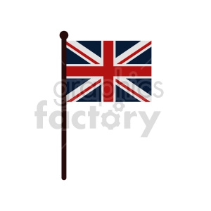 Union Jack Flag of United Kingdom vector clipart 01