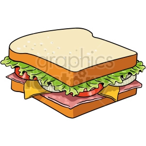 sandwich vector clipart