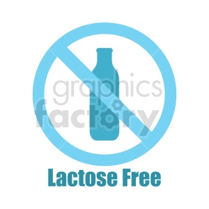 lactose free symbol vector clipart