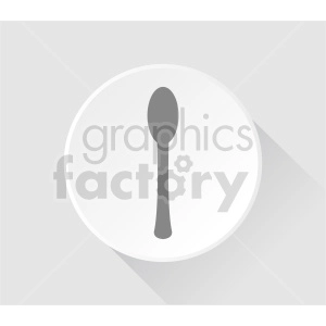 spoon with plate vector clipart