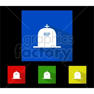 rip tombstone vector icon bundle