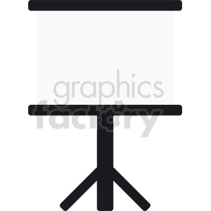 standing whiteboard vector clipart