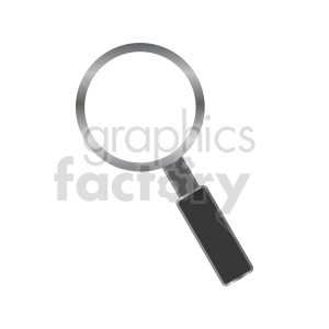 chrome magnifying glass vector icon