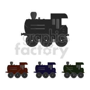 train vector graphic bundle