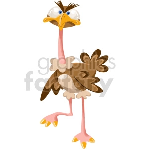 cartoon ostrich clipart