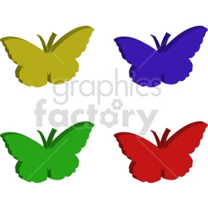 butterfly bundle vector graphic