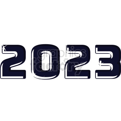 2023 sparkling vector graphic