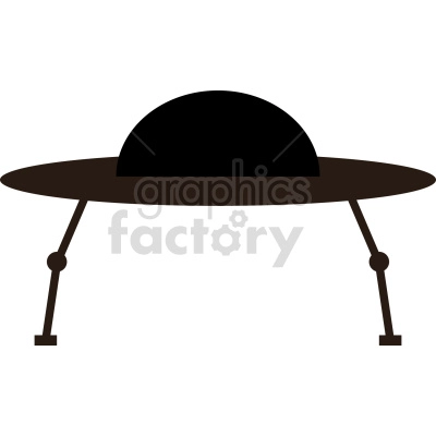 sci fi ufo silhouette graphic