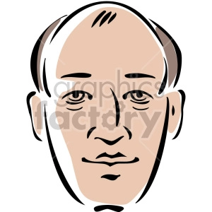 bald man's head