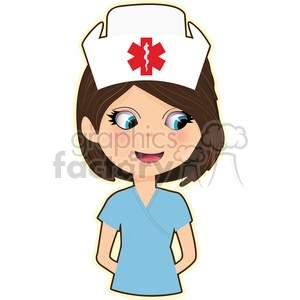 Nurse cartoon character vector image