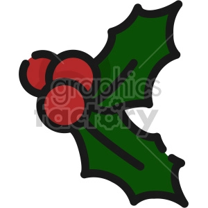 mistletoe christmas icon