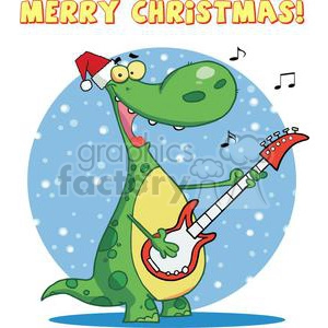Dinosaur Plays Guitar On Christmas