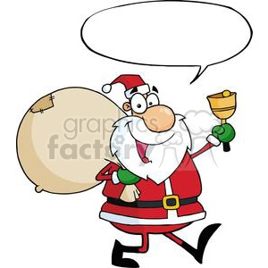 Santa-Claus-Waving-A-Bell-With-Speech-Bubble