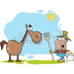 3374-African-American-Farmer-With-Horse