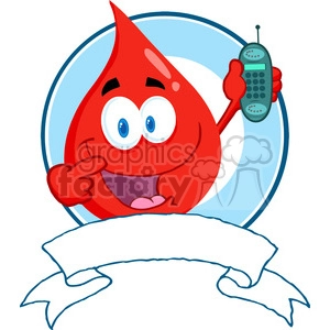 blood-drop-on-ribbon-with-phone