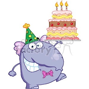 cartoon-elephant-birthday-cake