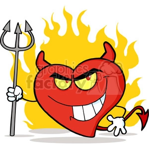 102564-Cartoon-Clipart-Bad-Devil-Heart-Character-With-A-Trident