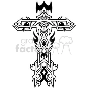 cross clip art tattoo illustrations 035