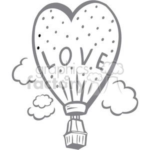 hot air balloon of love