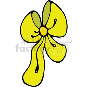 yellow Bow 01 clipart