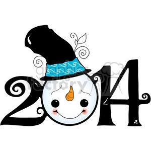 2014 snowman winter clipart
