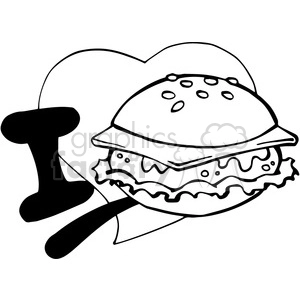 I love cheeseburgers in black and white