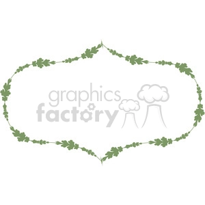 green floral frame swirls boutique design border 16