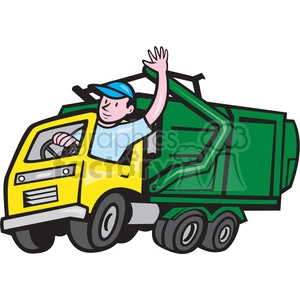 GARBAGE TRUCK driver wave ISO