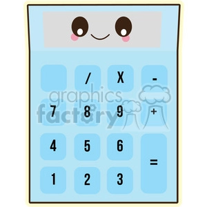 Calculator vector clip art image