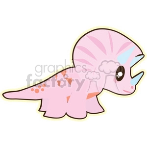 pink baby dinosaur 2 cartoon character illustration