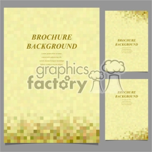 vector letter brochure template set 046