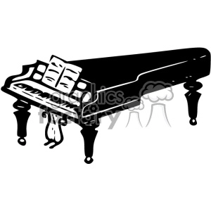 piano vintage 1900 vector art GF