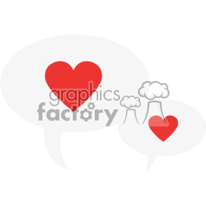 chat bubbles hearts love svg cut files vector valentines die cuts clip art