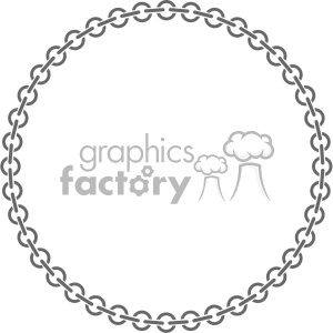 circle chain link vector