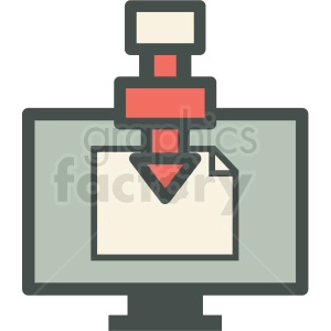 computer controlled manufacturing icon