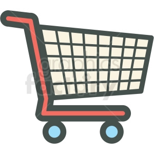 shopping cart vector icon clip art