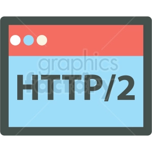 http 2 web hosting vector icons